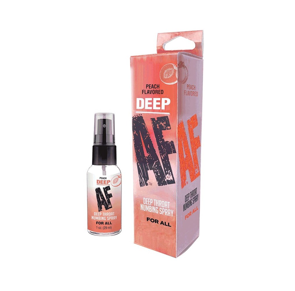 Deep AF Deep Throat Spray-Peach